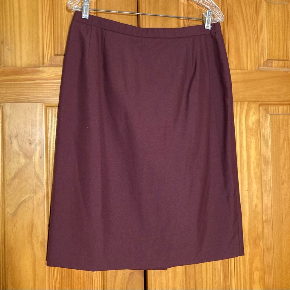 NWOT Pendleton Petite Vintage 90s Skirt Midi 50% Wool Blend Lined Purple 16P